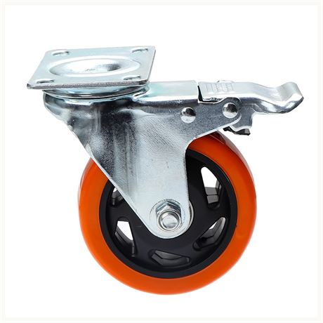 Roues pivotantes avec frein meubles 6 po paquet de 2
