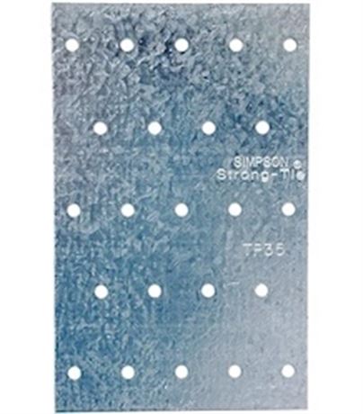 10 Plaques d'attache galvanisées Everbilt Strong-Tie TP37 3-1/8x7 po