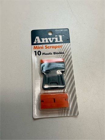 Couteau Anvil avec lames plastiques – 10 lames – Lot de 2