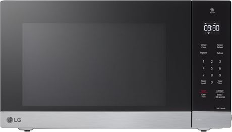 Micro-ondes comptoir LG 1,5 pi³ inox 21,44 x 12,13 x 16,19 po intelligent