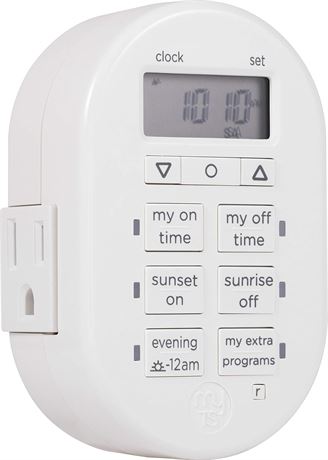 Minuterie numérique myTouchSmart 7 jours 2 prises