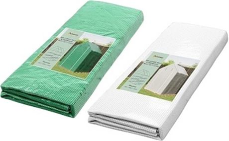Couverture rechange serre Outsunny 2 pcs pour 01-0472 avec porte enroulable