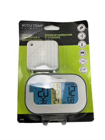 Station sans fil de température et humidité AccuTemp Climatic