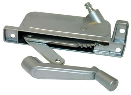 Opérateur droit fenêtre auvent Barton Kramer aluminium argent