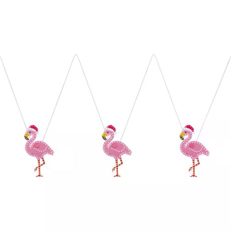 12 in. Twinkling LED Flamingos (3-Pack)
