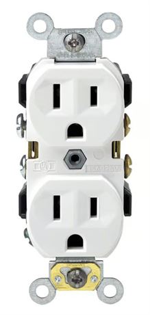 Prise Leviton 15A 125V blanche 5-15R