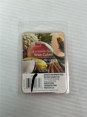 LOT DE 5 - Cubes cire parfumée Mainstays Caribbean Spice (ensemble de 5)