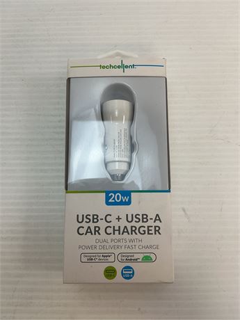 Chargeur voiture USB-C / USB-A