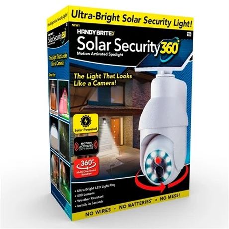 Lumière solaire Handy Brite 360 LED style caméra