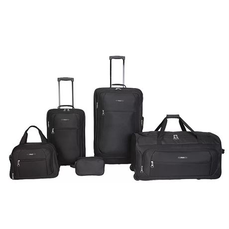 Ens. 5 pcs - valises souples à roulettes IPack Kingston, noires