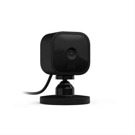 Mini caméra de sécurité Wi-Fi intérieure sans fil 1080p noire