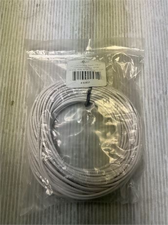 Fil électrique 16 AWG blanc 100 pi