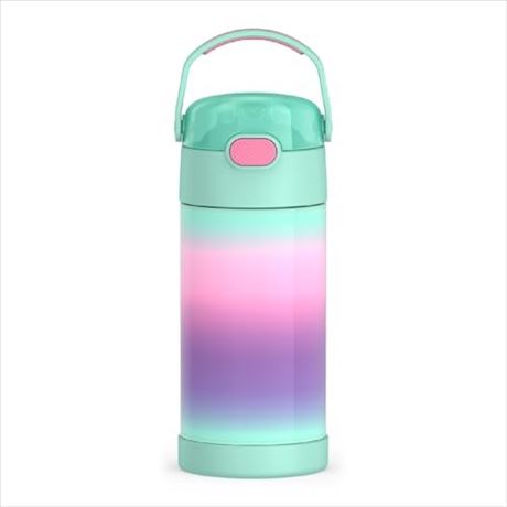 Bouteille Thermos FUNtainer avec paille 12 oz inox isolée enfants