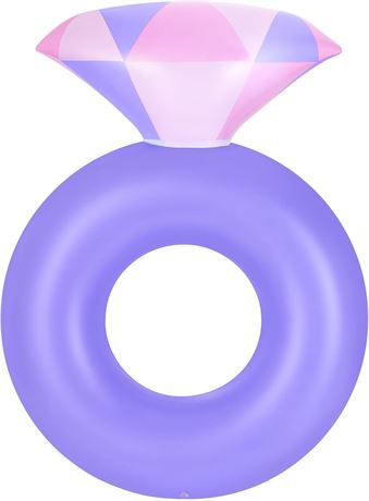 Bouée piscine bague diamant gonflable HeySplash