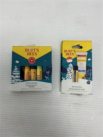 Baumes à lèvres Burt's Bees (assortis) + lotion corporelle