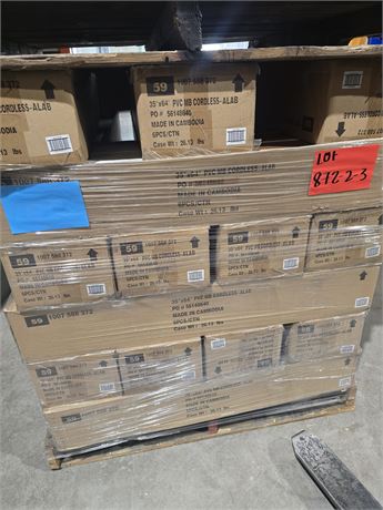 Lot de 168 pcs - mini-stores vinyle albâtre sans corde 35 x 64 po