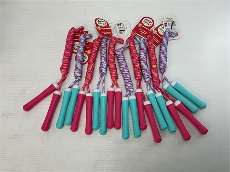 Corde à sauter Play Day 7 pi rose/turquoise (ens. mixte de 10)