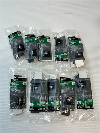 Bases de fixation UV 1 po pour attaches câble lot de 10
