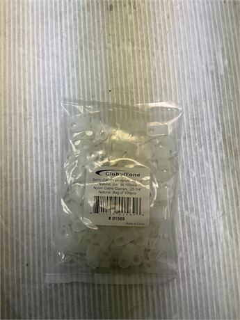 Serre-câbles nylon 1/4 po naturel (100 pcs)