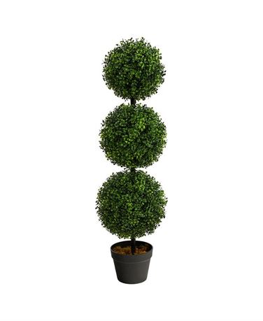 Arbre topiaire artificiel buis 3 pi triple boule