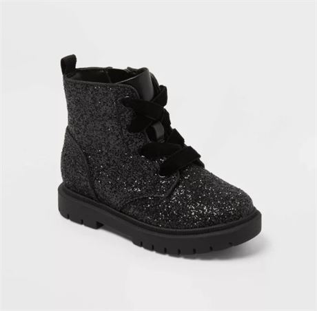 Petite botte noir brillant 7T Cat & Jack