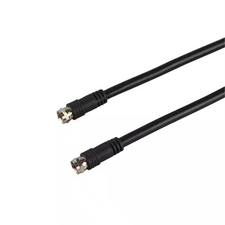 Câble coaxial Quad RG6 18 ga noir 100 pi