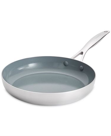 Poêle ouverte GreenPan Valencia Pro inox 12 po - grise