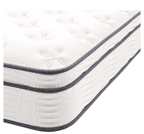Matelas Modway Jenna 10 po ressorts et mousse mémoire simple XL