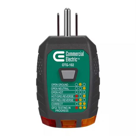Testeur de prise électrique avec GFCI
