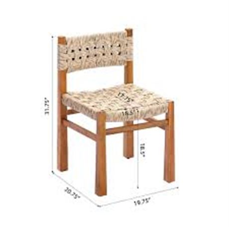 Chaise à manger ext. Christopher Knight Home Alaw bois brun + gris clair