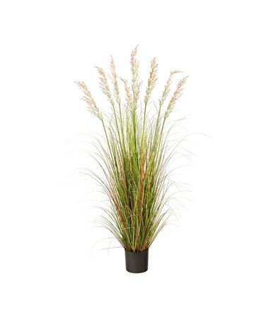 Plante artificielle herbe plume 5.5 pi verte