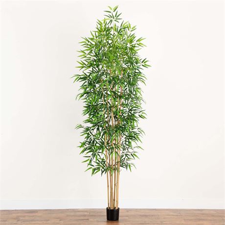 LIRE DESCRIPTION - 2 Plantes bambou artificiel 9 pi