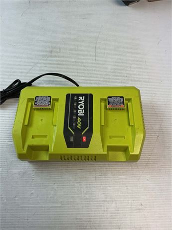 Chargeur rapide double RYOBI 40 V lithium-ion - deux chargeurs fonctionnent