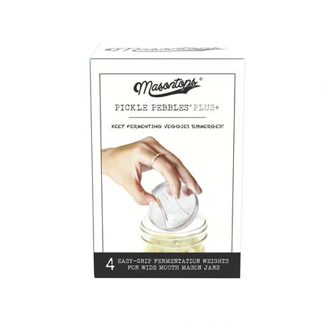 Poids de fermentation Masontops Wide Mouth Pickle Pebble paquet 4