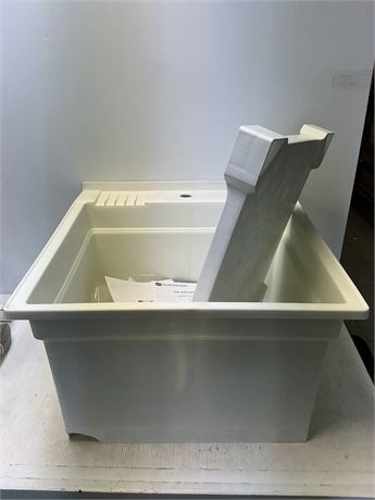 Cuve utilitaire d'atelier UTILITYSINKS 24 po plastique blanc