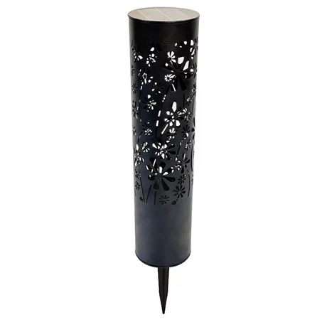 Pq 4 - lampes solaires allée découpe Teamson Home floral noir
