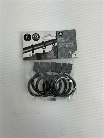 LOT DE 2 PAQUETS - Anneaux à pince pour draperie 7 po