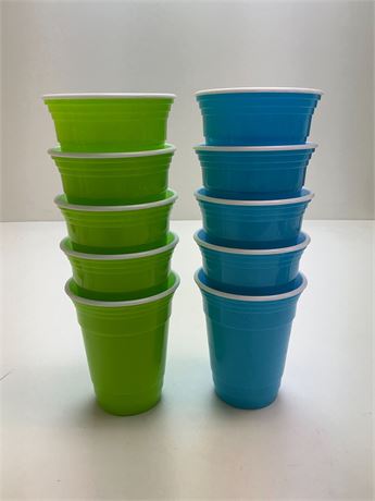 Verres en plastique rigide – Lot de 10