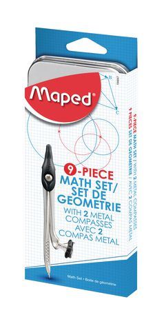 Coffret mathématique Maped en métal