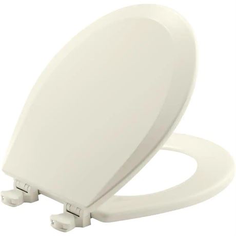 Siège toilette Lift-Off rond avant fermé biscuit