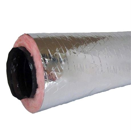 Conduit flexible isolé 7 po x 25 pi R6 gaine argent
