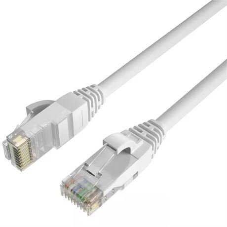Câble Ethernet haute vitesse CAT 6 150 pi - blanc