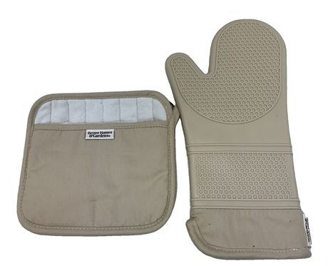 Ens. gant de four et maniques silicone Better Homes & Gardens