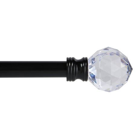 Tringle à rideaux Mainstays 28-48 po diamètre 1/2 po noir mat