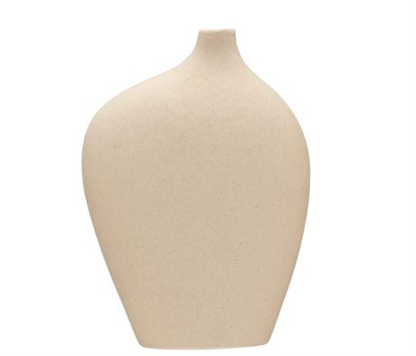 Vase de table en céramique courbée Bouclair beige