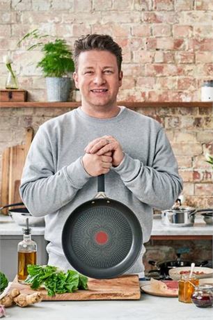 Poêle en acier inoxydable Jamie Oliver et Tefal 20 cm