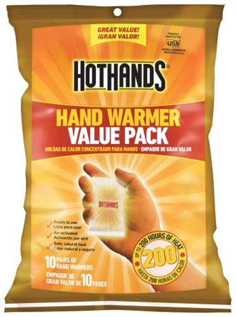 Chauffe-mains HeatMax HotHands paquet de 10
