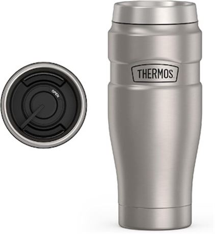 THERMOS Stainless King gobelet de voyage 16 oz, acier inoxydable
