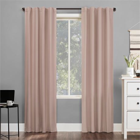1 PANNEAU - Rideau occultant Sun Zero 84 po blush doublé
