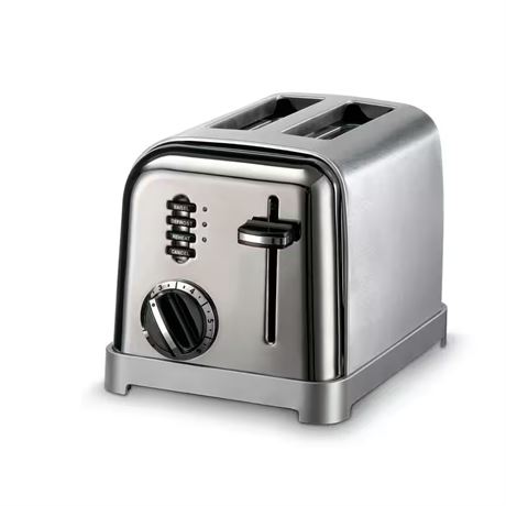 Grille-pain inox Classic Series 2 tranches fentes larges